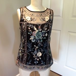 WHBM embroidered tank
